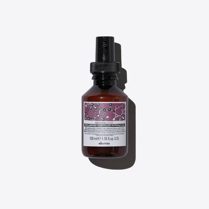 Davines Replumping Fluid NaturalTech 100ml – fluid zagęszczający włosy, przywracający gęstość i strukturę pasm.