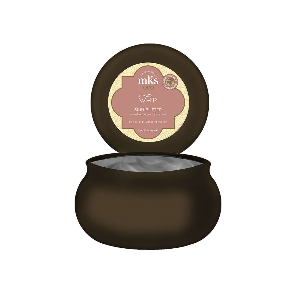 MKS ECO Whip Isle of You 227 g – masło do ciała z olejkiem arganowym i masłem shea, intensywnie nawilżające i odżywiające skórę, pozostawiające ją miękką, gładką i aksamitną.