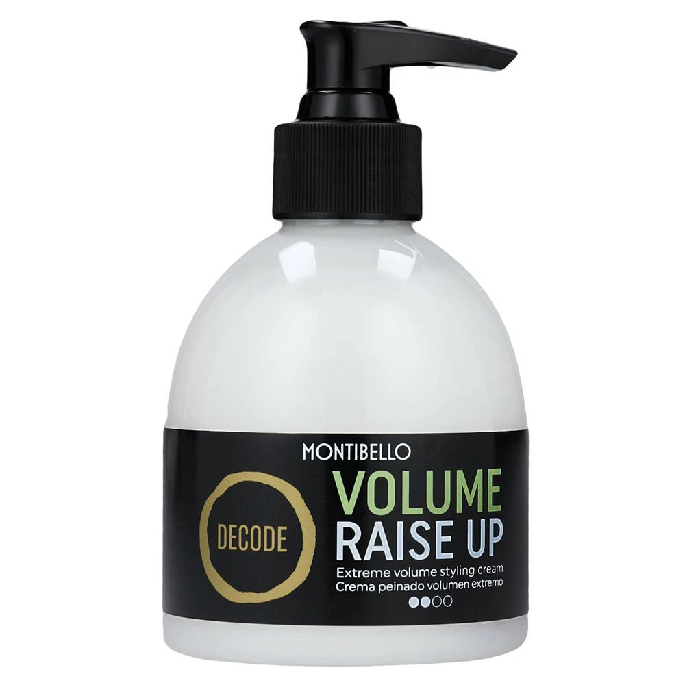Montibello DECODE Volume Raise Up 200 ml – krem stylizujący zwiększający objętość włosów, dodający lekkości i podkreślający naturalny wygląd fryzury.