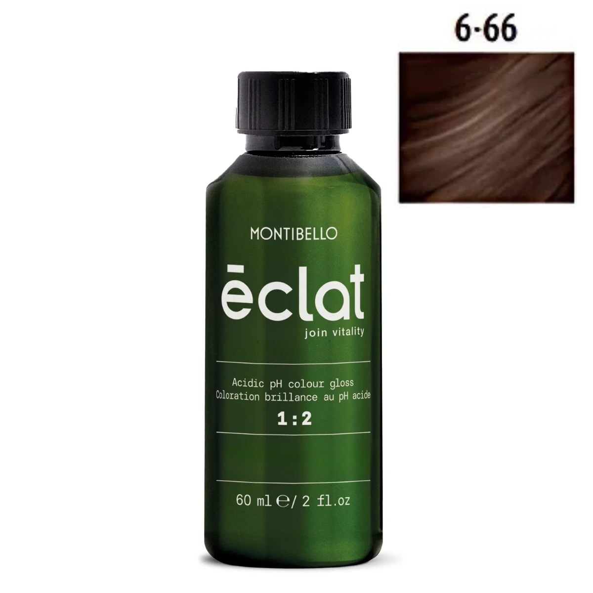 Farba Montibello Éclat 6.66 – intensywny czerwony ciemny blond, bez amoniaku, z witaminą C i proteinami roślinnymi