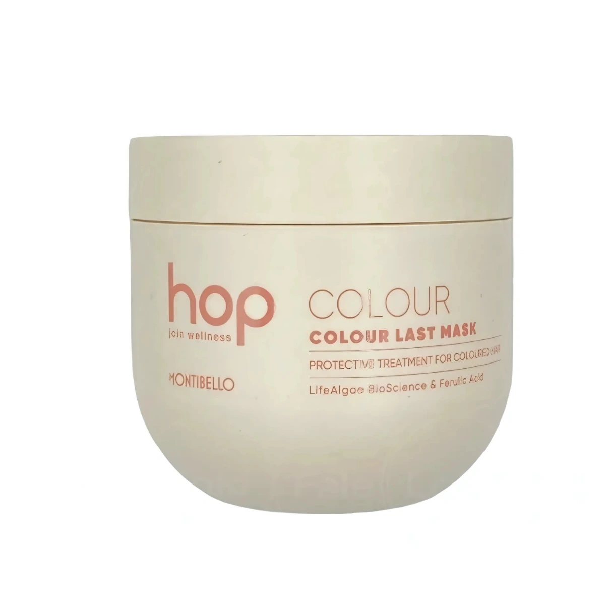 Montibello HOP Colour Last Mask 500 ml – maska regenerująca do włosów farbowanych z algami i kwasem ferulowym