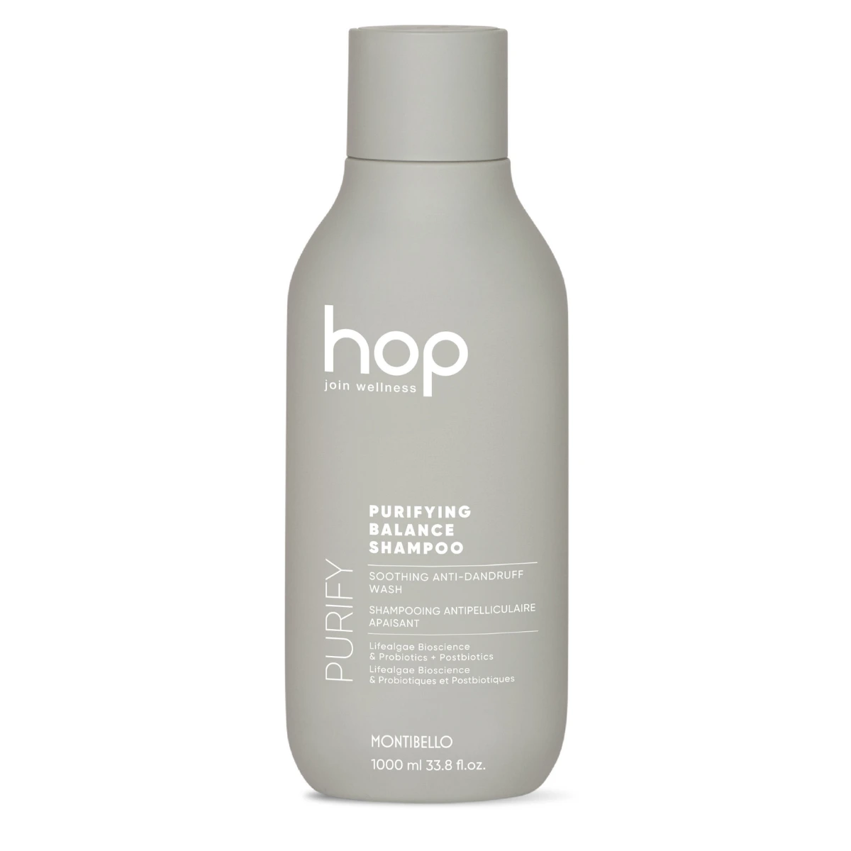 Montibello HOP Purifying Balance Shampoo 300 ml – szampon oczyszczający i przeciwłupieżowy z prebiotykami i postbiotykami
