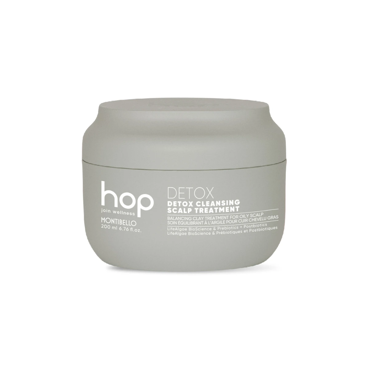 Montibello HOP Scalp Detox Cleansing Treatment 200 ml – glinkowa kuracja oczyszczająca skórę głowy, regulująca wydzielanie sebum i przywracająca równowagę