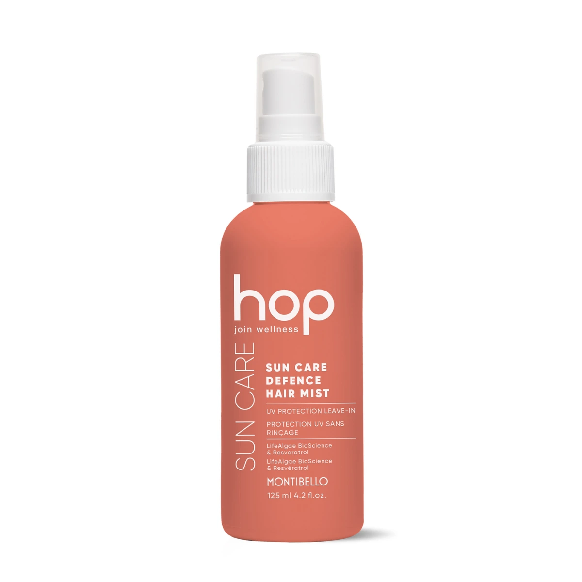 Montibello HOP Sun Care Defence Mist 125 ml – lekka mgiełka ochronna do włosów przed słońcem, chlorem i słoną wodą