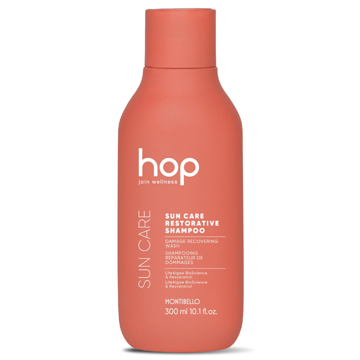 Montibello HOP Sun Care Restorative Shampoo 300 ml – profesjonalny szampon oczyszczający i regenerujący włosy po słońcu, soli i chlorze