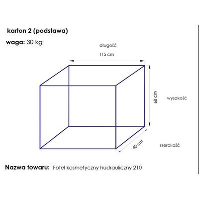 Fotel kosmetyczny hyd. A 210 biały