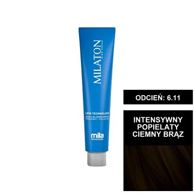 Mila Professional Milaton High Cover farba do włosów 6.11 Intensywny popielaty jasny brąz 100 ml