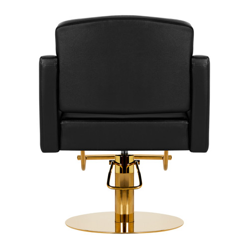 Gabbiano fotel fryzjerski Turyn złoto czarny