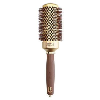 Szczotka Olivia Garden ExpertBlowout Shine Wavy Bristles Gold&Brown 45mm