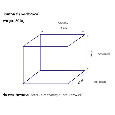 Fotel kosmetyczny hyd. A 210 szary