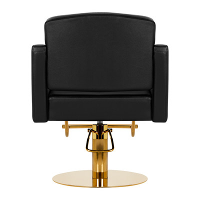 Gabbiano fotel fryzjerski Turyn złoto czarny