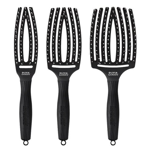 OLIVIA GARDEN BLACK LABEL Zestaw szczotek do rozczesywania SUPREME / FLEX / PADDLE
