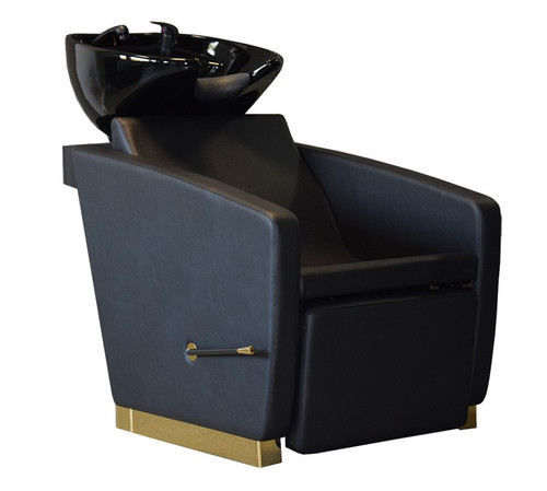 Zestaw Fryzjerski - 2 Fotele MODENA ZŁOTE + Myjnia VASTO ZŁOTA