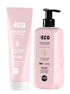 Zestaw zwiększający objętość Pure Volume Mila Be Eco 250 ml : Szampon + Peeling