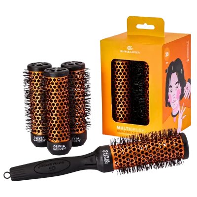 OLIVIA GARDEN Zestaw do loków MULTIBRUSH 4 szt. 35 mm