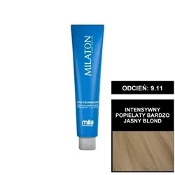 Mila Professional Milaton High Cover farba do włosów 9.11 Intensywny popielaty bardzo jasny blond 100 ml