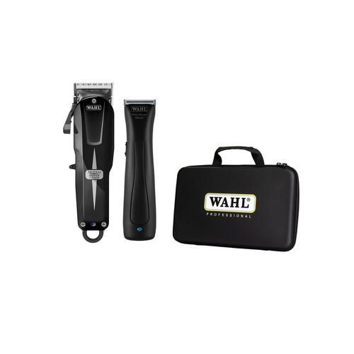 WAHL Zestaw: maszynka Super Taper Cordless black i trymer Beret black (Limited Edition)