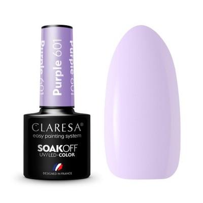 CLARESA Lakier hybrydowy PURPLE 601 -5g