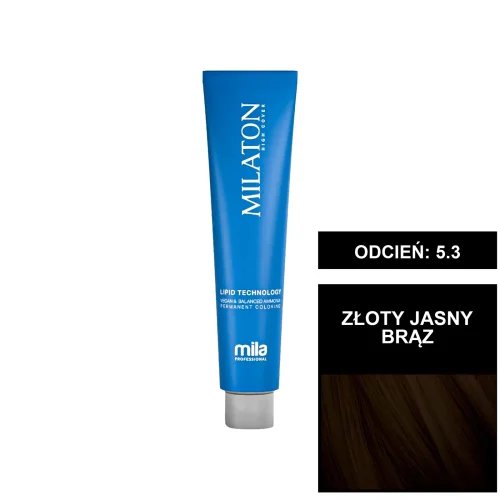 Mila Professional Milaton Classic farba do włosów 5.3 Złoty jasny brąz 100 ml