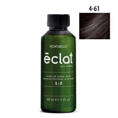 Montibello Éclat 4.61 popielato-kasztanowy brąz 60 ml – kwaśna farba demipermanentna bez amoniaku