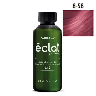 Farba Montibello Éclat 8.58 kwaśna rewitalizująca karmelowo-perłowy jasny blond 60 ml