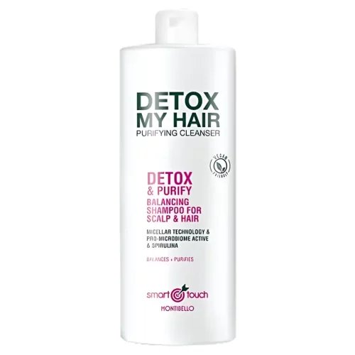 Montibello Smart Touch Detox My Hair 1000 ml – Micelarny szampon oczyszczający z moringą i spiruliną