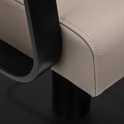 Gabbiano fotel fryzjerski Porto czarno Beżowy