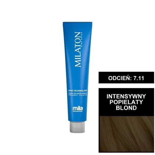 Mila Professional Milaton Classic farba do włosów 7.11 Intensywny popielaty blond 100 ml