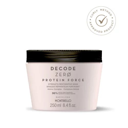 Montibello Decode Zero Protein Force Mask 250 ml – maska proteinowa odbudowująca do włosów zniszczonych