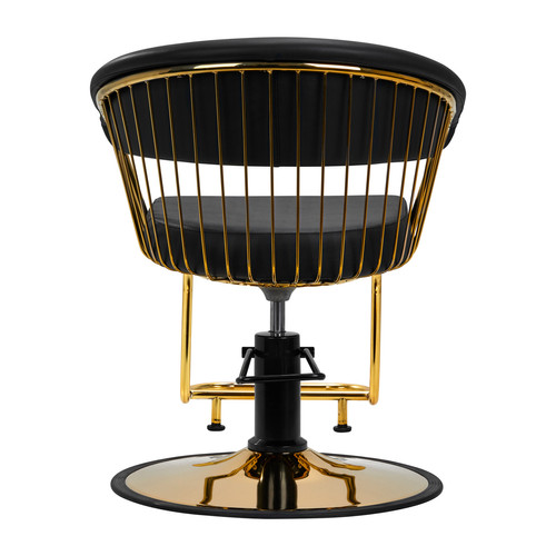 Gabbiano fotel fryzjerski Lille złoto czarny