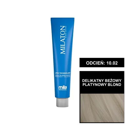 Mila Professional Milaton Classic farba do włosów 10.02 Delikatny beżowy platynowy blond 100 ml