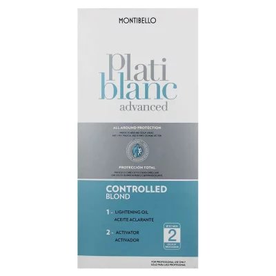 Montibello Platiblanc Advanced Controlled Blond 400+200 ml – System kontrolowanego rozjaśniania do 2 tonów
