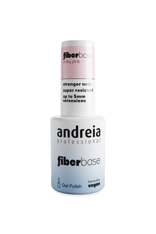 ANDREIA PRO Baza hybrydowa Fiber Base 10.5 ml Milky Pink