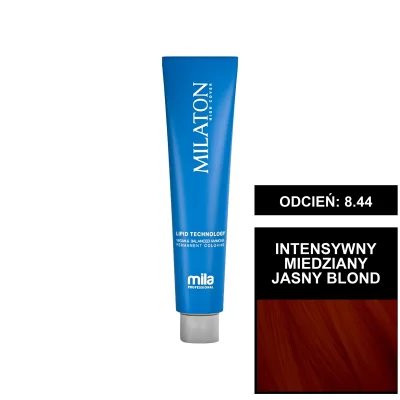 Mila Professional Milaton Classic farba do włosów 8.44 Intensywny miedziany jasny blond 100 ml