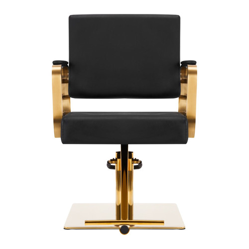 Gabbiano fotel fryzjerski Avila złoto czarny