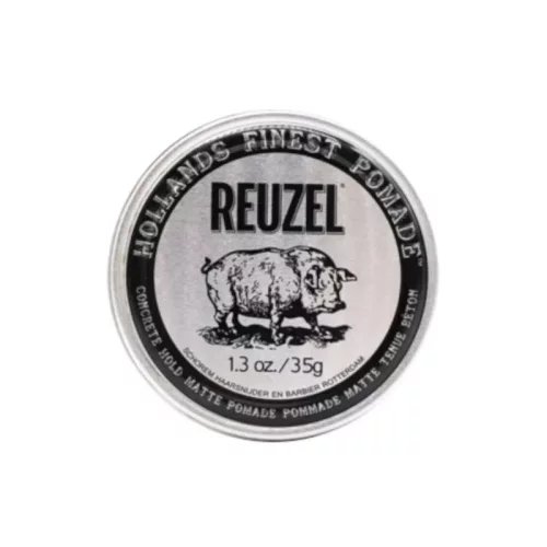 Reuzel – Concrete Hold Matte Pomade – Piglet 35 g – Matowa pomada o ekstremalnym chwycie w wersji podróżnej