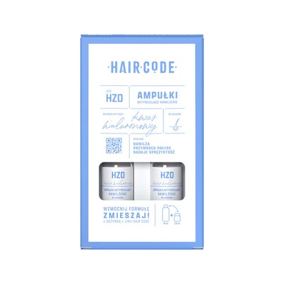 Ampułki aktywizujące nawilżenie do włosów Hair Code HZO 4x5ml