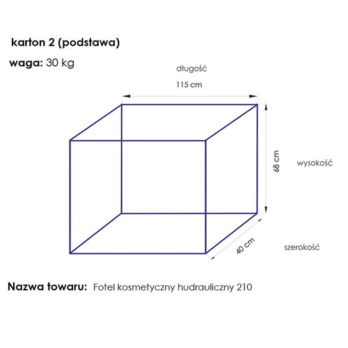 Fotel kosmetyczny hyd. A 210 szary