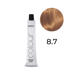 Subrina Permanent Colour Farba Do Włosów 8.7 jasny brązowy blond  100 ML