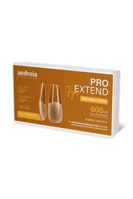 ANDREIA PRO Profilowane tipsy balerina Medium Coffin 600