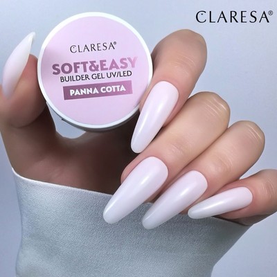 Claresa żel budujący Soft&Easy gel panna cotta 12g