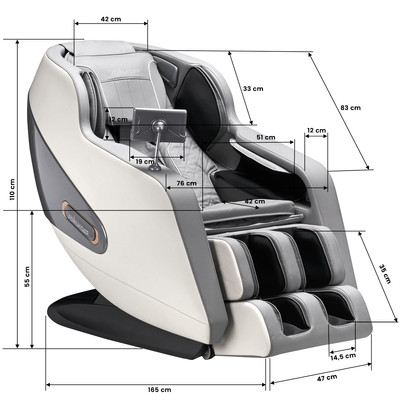 Sakura fotel masujący Comfort Plus 806 szary