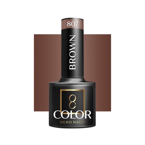 OCHO NAILS Lakier hybrydowy brown 807 -5 g