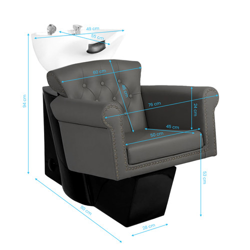 Gabbiano myjnia fryzjerska Berlin szara