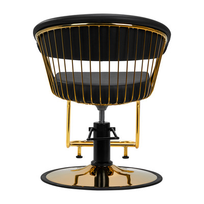 Gabbiano fotel fryzjerski Lille złoto czarny