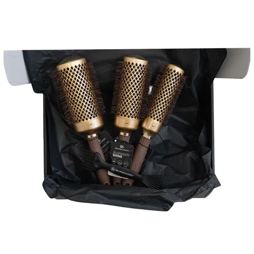 OLIVIA GARDEN Zestaw szczotek do modelowania Expert Blowout Black & Gold