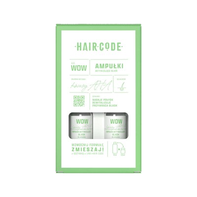 Ampułki aktywizujące blask Hair Code Wow 4x5ml