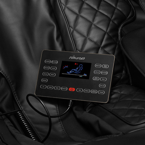 Sakura fotel masujący Luxury 808 czarno beżowy