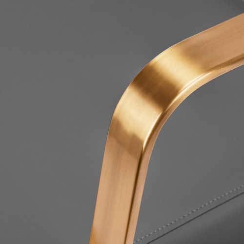 Gabbiano fotel fryzjerski Porto złoto Szary