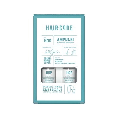 Ampułki aktywizujące wzmocnienie do włosów Hair Code HOP 4x5ml